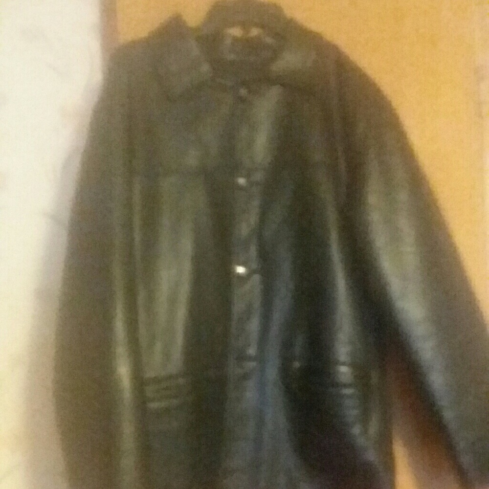 Men Leather Armani Jacket